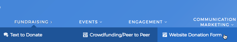 Fundraising > Website Donation Form